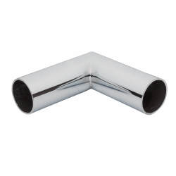 38mm Solid Brass 90° Mitred Elbow - Polished Chrome