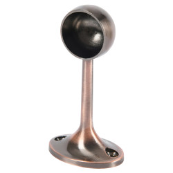 Rothley 25mm Wardrobe Hanging Rail End Bracket - Antique Copper