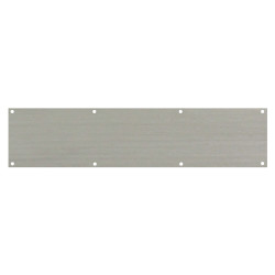 Altro Stainless Steel Kick Plate - 980 x 150 x 1.2mm - 8 Screw Holes - Satin