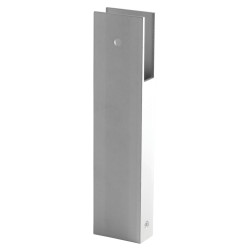 Pro Toilet Cubicle Partition Leg - 17-19mm Panels - Satin Anodised Aluminium