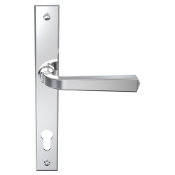 Mila Heritage uPVC Multipoint Door Handle - 92mm c/c - Polished Chrome