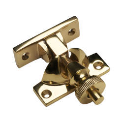 Altro Brighton Screw Pattern Sash Window Fastener - 58 x 22mm - Polished Brass