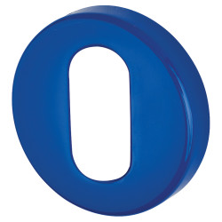 Hoppe AR600/28 Nylon Escutcheon - 52mm Diameter - Oval - Cobalt Blue - Pair