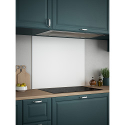 Self Adhesive Glass Kitchen Splashback - 750 x 900mm - Ice White