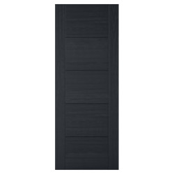 LPD Vancouver 5 Panel Pre-Finished Solid Internal Door - 2040mm x 726 x 40mm - Black