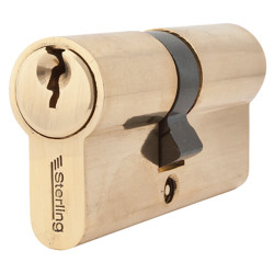 Touchpoint 5 Pin 65mm Euro Double Cylinder - 30 + 35mm - Polished Brass - Keyed to Differ