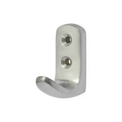 Touchpoint Heavy Duty Single Coat Hook - 45 x 43mm - Satin Chrome