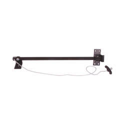 Cord Operated Door Holder - Garage Door - 375mm Length - Black Japanned