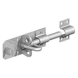 GateMate Brenton Gate Padlock Bolt with Elongated Keep - 150mm Length - Galvanised