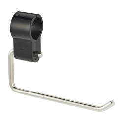 Fitzroy of London Clip on Toilet Roll Holder - 165 x 32 x 120mm - Polished Stainless Steel