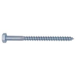 Coach Screw - M10 x 150mm - Zinc Plated - Pack of 5