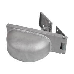 GateMate Padlock Protector - 180 x 50 x 64mm - Left Hand - Galvanised