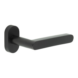 CRES by Frelan CR-101 uPVC Multipoint Door Handle on Oval Rose - Black