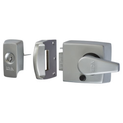 ERA BS8621:2007 Keyless Egress Nightlatch - 60mm Backset - Satin Chrome Case/Cylinder
