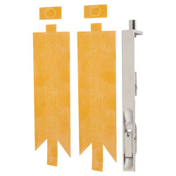 Lever Action Flush Bolt - Fire Rated - Square - 200 x 20mm - Polished Stainless Steel