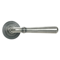 From The Anvil Pewter Door Handles on Round Beehive Rose - Newbury Range