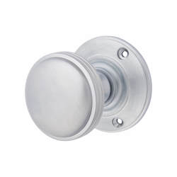 Altro Satin Chrome Mortice Door Knob - 69mm Rose Diameter - Oxford Range