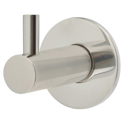 Hampstead Single Coat Hook - 35 x 25mm - Polished Stainless Steel