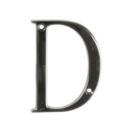 76mm Screw Fix Door Letter - D - Bright Bronze