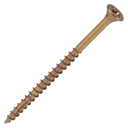 Reisser Cutter Pozi Countersunk Wood Screws - 6.0 x 70mm - Yellow Zinc - Pack of 100