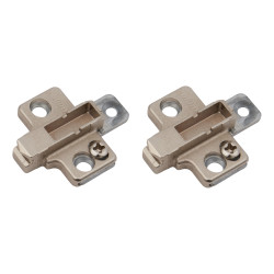 Blum CLIP Cruciform Cabinet Mounting Plate - Screw On - 3mm Spacing - Zinc Diecast - Pair