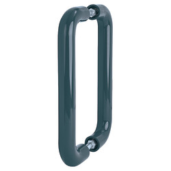 Hoppe AR602/220 Nylon D-Bar Door Pull Handle - Back to Back - 220mm c/c - Anthracite Grey