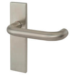 Altro Satin Stainless Steel 19mm Return to Door Latch Door Handles - Square - 170 x 45mm
