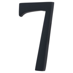 Heritage Brass 76mm Concealed Screw Fix Door Numeral - 7 - Matt Black