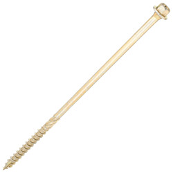 SiDAX Timber Frame Screws Hex Head - 6.7 x 175mm - Yellow Zinc - Pack of 50