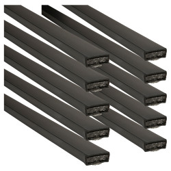 Pyroplex Plain Fire Only Intumescent Strip - FD30 - 10 x 4 x 2100mm - Black - Pack of 10