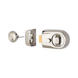 Yale Y3 Nightlatch - 60mm Backset - Polished Chrome Case/Cylinder