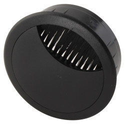 Altro Round Cable Tidy Grommet - 60mm Hole Size - Black - Pack of 10