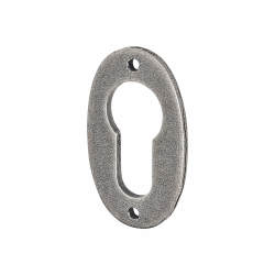 Olde Forge Oval Escutcheon - 51 x 29mm - Euro - Pewter
