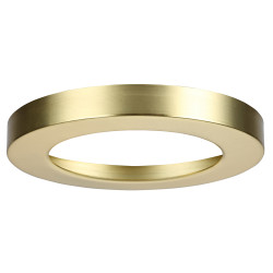 Forum Spa Tauri Magnetic Bezel for 6W Flush LED Bathroom Ceiling Light - Satin Brass