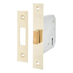 Touchpoint Contract 3 Lever Deadlock - 76mm Case - 57mm Backset - Polished Brass