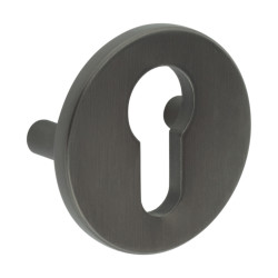 CRES by Frelan Bolt Fix Security Escutcheon - 52mm Diameter - Euro - Dark Bronze