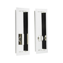 Burlington by Frelan Rectangular Flush Privacy Handle Set - 150mm - Polished Nickel