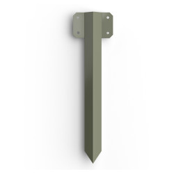 FenceMate Sleeper Pin Straight Bracket - 365 x 2mm - Olive