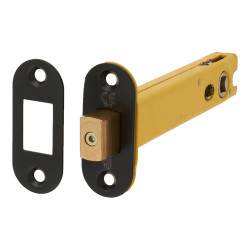 Altro 8mm Tubular Bathroom Deadbolt - 127mm Case - 108mm Backset - Radius - Matt Black