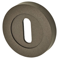 Serozzetta by Carlisle Brass Varese Escutcheon - 50mm Diameter - Keyhole - Matt Bronze