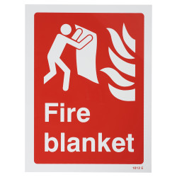 Altro Fire Blanket Sign - 200 x 150mm - Rigid Plastic
