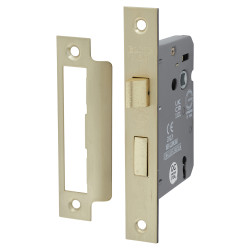 Altro 3 Lever Sashlock - 75mm Case - 57mm Backset - Satin Brass