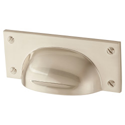 Altro Neston Cabinet Cup Handle - 76mm Centres - Satin Nickel