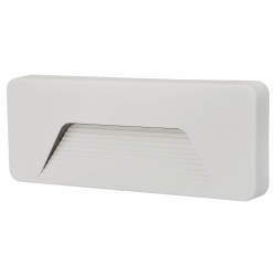 Integral LED PathLux 3W LED Rectangular Surface Outdoor Brick Light - IP65 - 3000K - Matt White