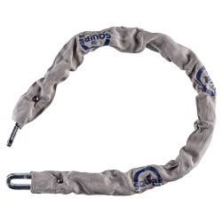 Squire X4 Stronglock Fabric Sleeve Hardened Security Chain - 8 x 1200mm - Grey