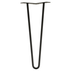 Rothley Hairpin Leg - 2 Pin - 350mm Height - Matt Black
