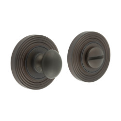 Burlington by Frelan Inner 1 Turn & Release with Reeded Rose - 47mm Diameter - Dark Bronze