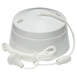 Knightsbridge 10AX 2 Way Pull Cord Switch - White