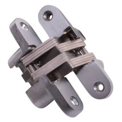 Altro Concealed Hinge - 70 x 16mm - Satin Chrome - Pair
