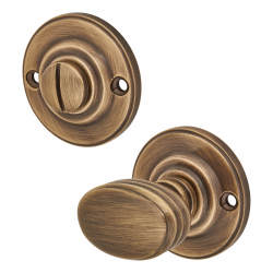 Altro Bathroom Turn & Release - 40mm Diameter - Antique Brass